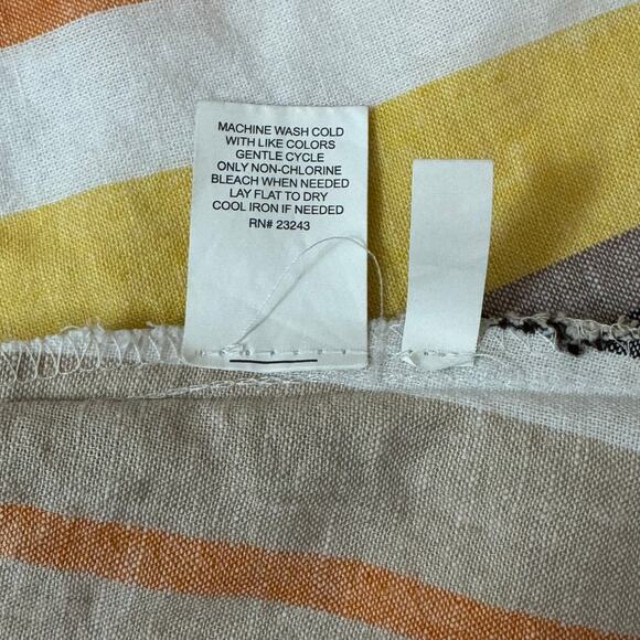 NY&CO Linen Sheath Dress XXL Striped Collared Summer Resort Preppy Classic - Picture 4 of 7